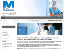 Tablet Screenshot of mcfarlanemedical.com.au